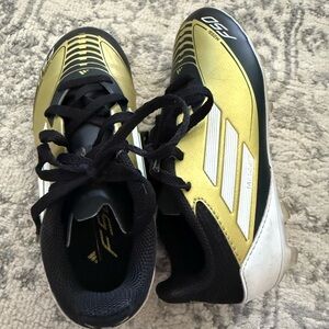 Adidas F50 Soccer Cleats Gold and Black